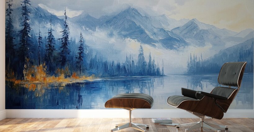 Azure Mountain Serenity 9P3N2H 57 Wall Murals