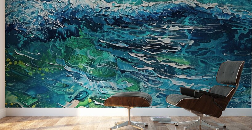 Azure Ocean Waves H29P3 65 Wall Murals