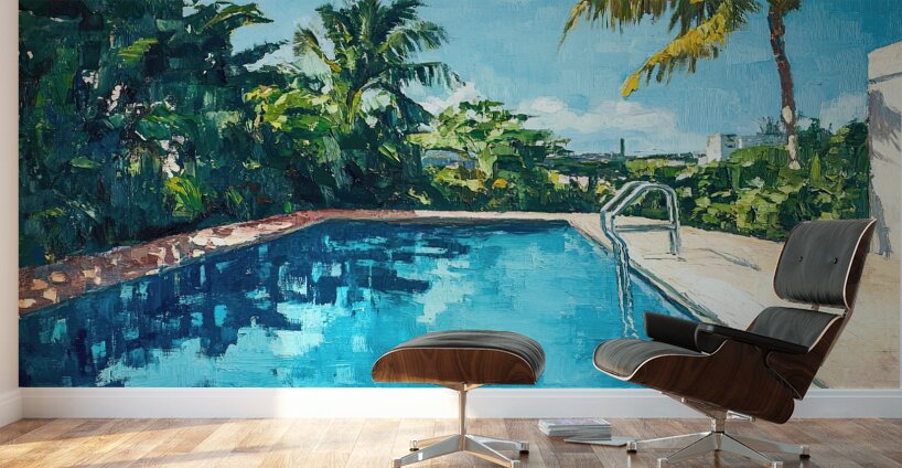 Azure Pool Reflections 7H3N2P 51 Wall Murals