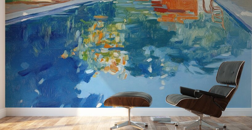 Azure Reflections Poolside 7H3N9P 58 Wall Murals