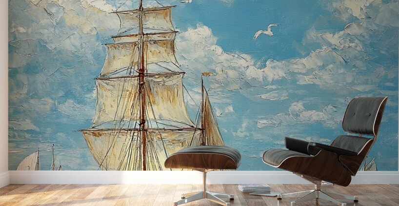 Azure Regatta Daybreak H2N9P2 50 Wall Murals