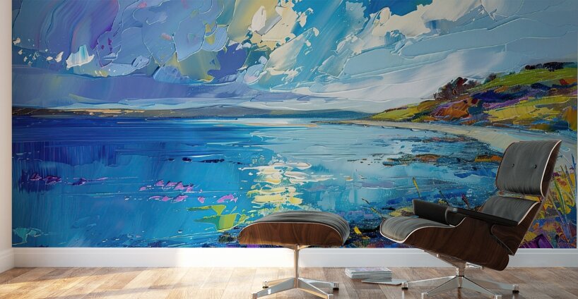 Azure Shoreline Radiance H9P4N2 55 Wall Murals