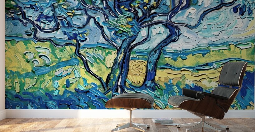 Azure Tree Reverie H2N9P2 57 Wall Murals