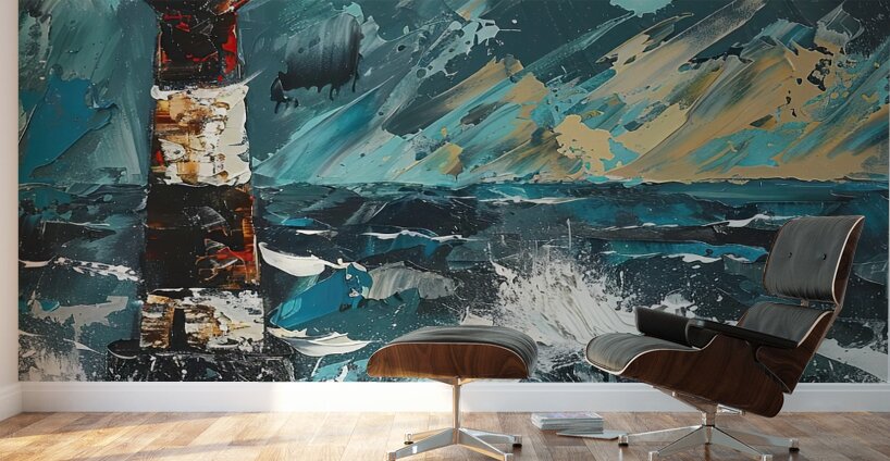 Beacon Amidst Tempest H9P4N2 65 Wall Murals