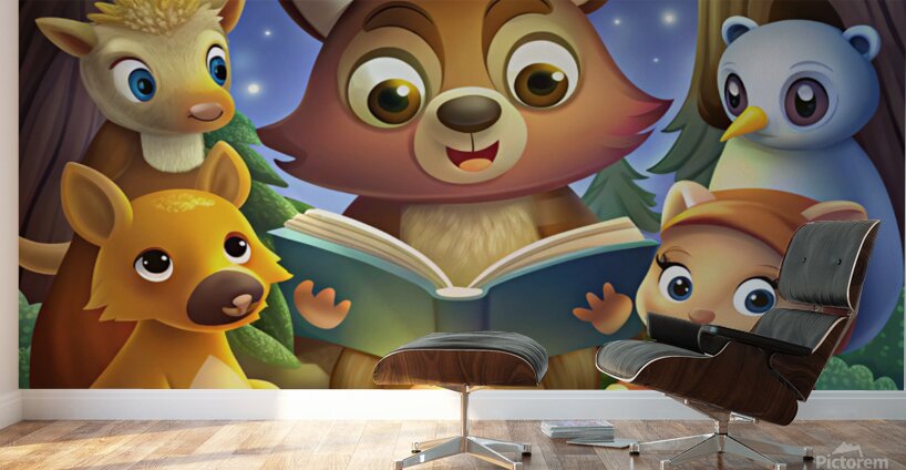Enchanted Forest Storytime Wall Murals