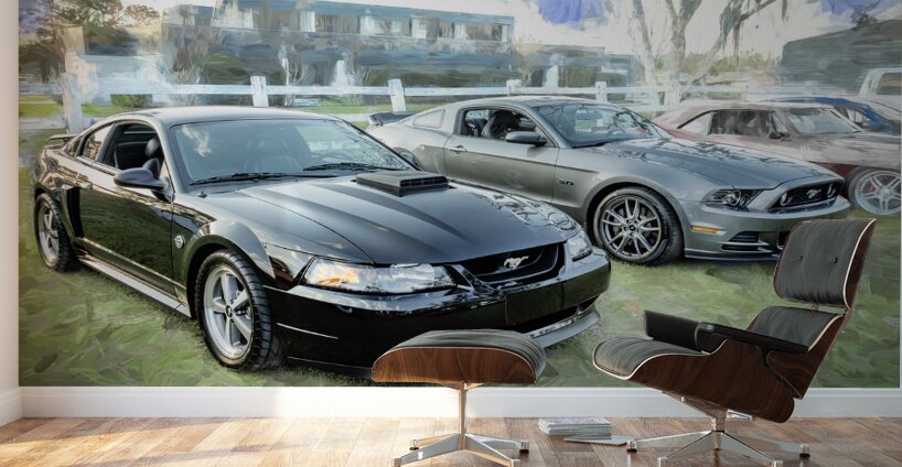 2004 Black Ford Mustang Mach 1 40th Anniversary X140 1 Wall Murals