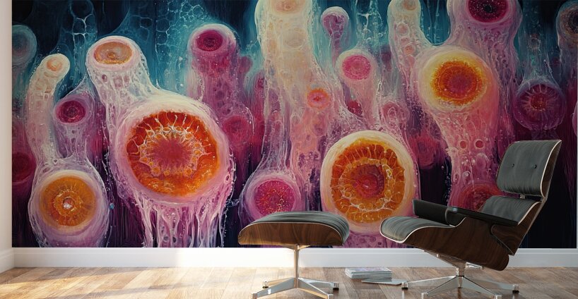 Bioluminescent Bloom 2P3H9N 60   Copy Wall Murals