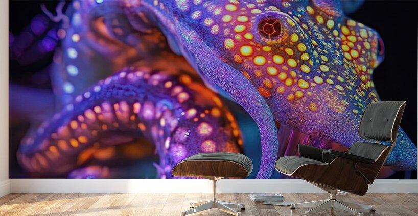 Bioluminescent Seahorse 92D3H7 69 Wall Murals