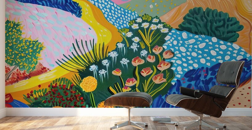 Blooming Desert Hills 7P3H2N 53 Wall Murals