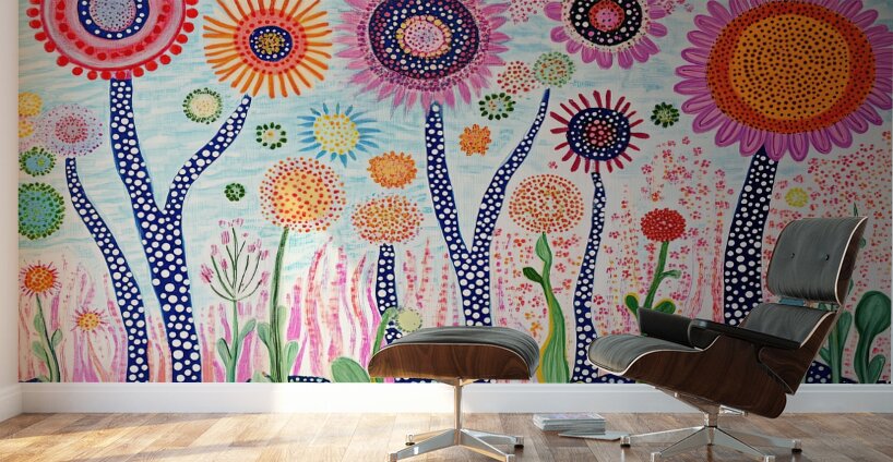 Blooming Fantasia 2P3H9N 52 Wall Murals
