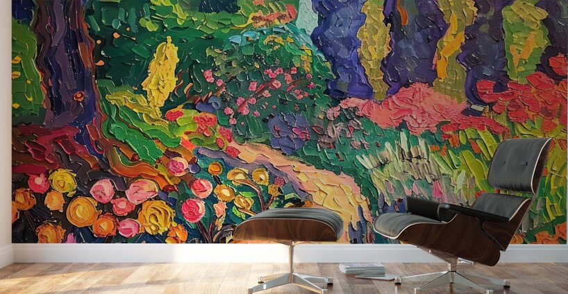 Blooming Garden Path H9P2N5 57 Wall Murals