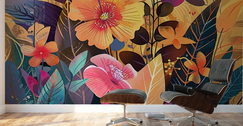 Blooming Garden Rhapsody H3N9P2 53 Wall Murals