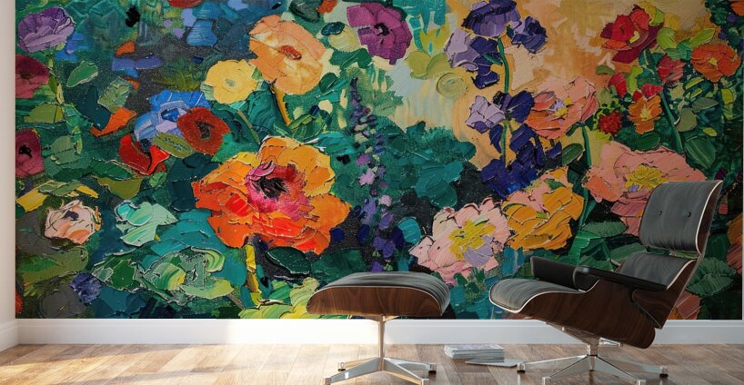 Blooming Garden Vibrance H9P4N2 55 Impression murale