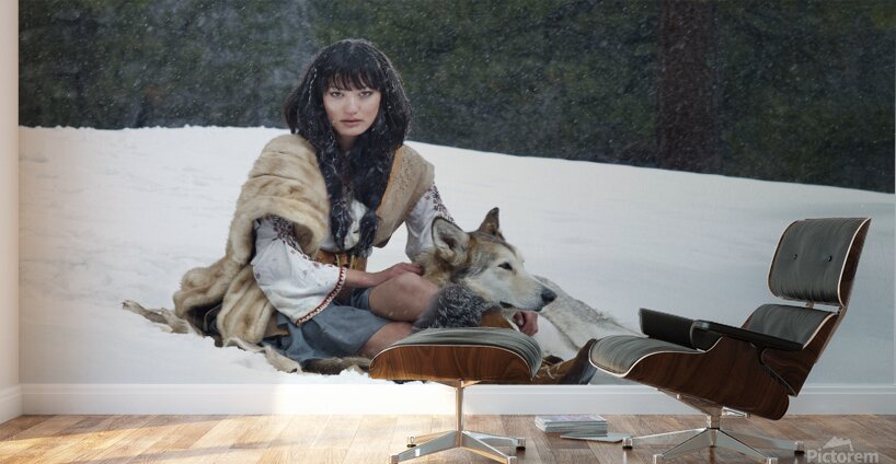 Wolf Woman Wall Murals