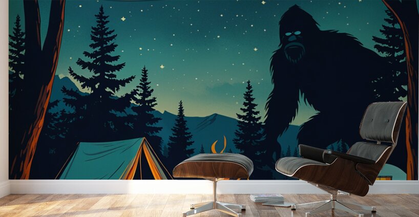 Bigfoot Camping Ground Wall Murals