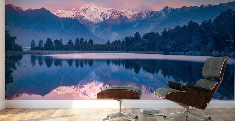 Lake Matheson View Wall Murals