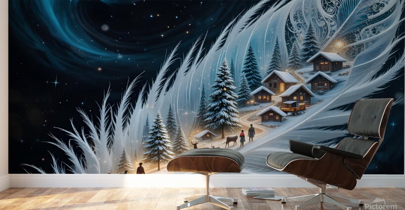 Feather Village Wall Murals