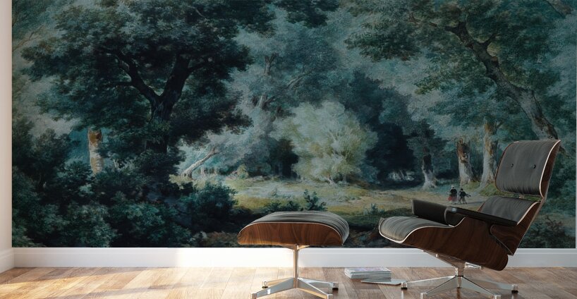 Waldinneres [1876] by Remigius Adrianus van Haanen [1812–1894] Wall Murals