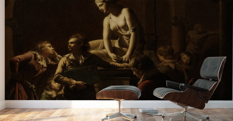 Academy By Lamplight by Joseph Wright of Derby [1734–1797] Wall Murals