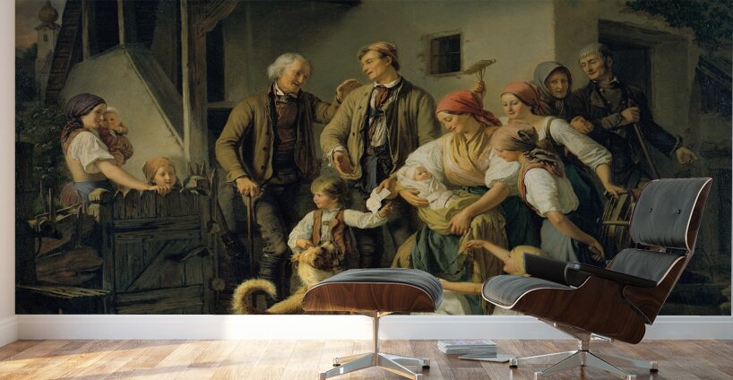 Der Findling [1851] by Ferdinand Mallitsch [1820–1900] Wall Murals