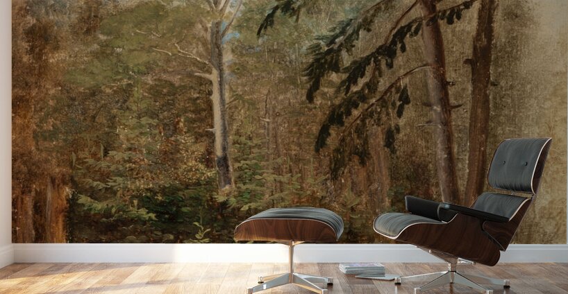 Study of a Woodland Landscape by Carl Spitzweg [1808–1880] Wall Murals