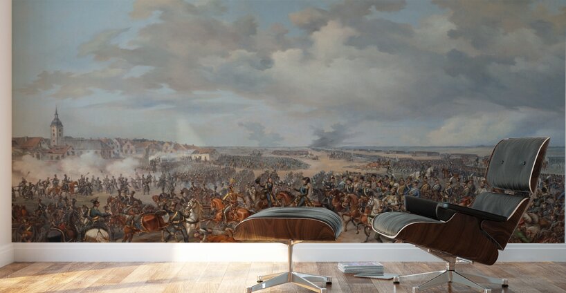 Swedish Troops Assaulting the Town Gate of Leipzig. October 19. 1813 [1853] by Alexander Wetterling [1796–1858] Wall Murals