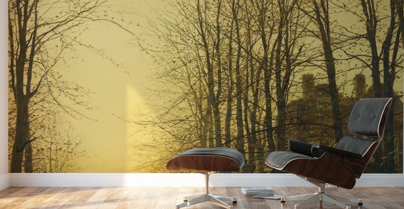 Late Autumn [1886] by John Atkinson Grimshaw [1836–1893] Wall Murals