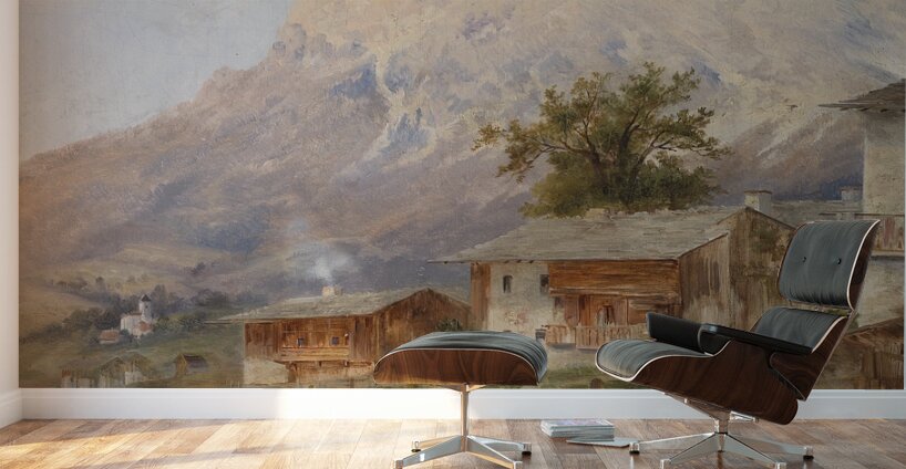 Bei Cortino im Ampezzo Tal by Emil Barbarini [1855–1933] Wall Murals