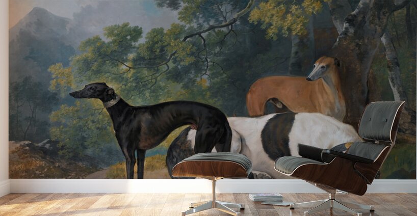 Two Greyhounds And A Mastif Belonging To The Duke Of Hamilton [1780] by Sawrey Gilpin [1733–1807] Wall Murals