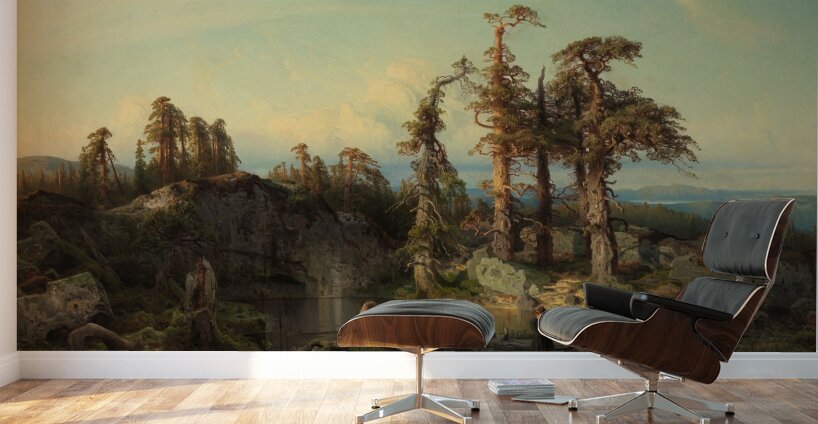 Tarn in Telemark [1852] by August Cappelen [1827–1852] Wall Murals