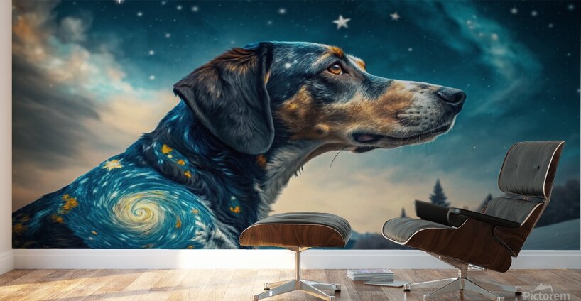 Cosmic Canine Wall Murals