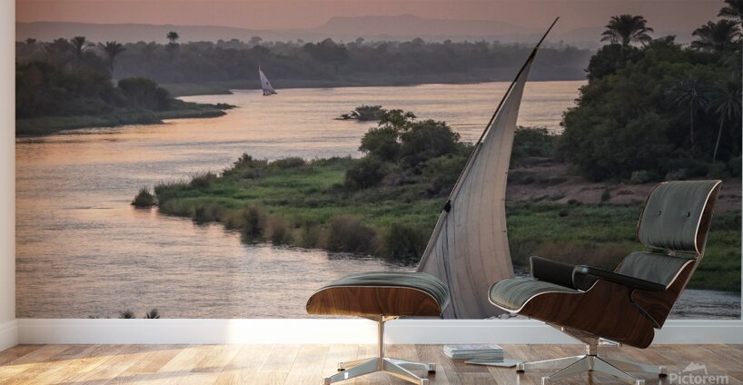 Sailing into the Sunset Wall Murals