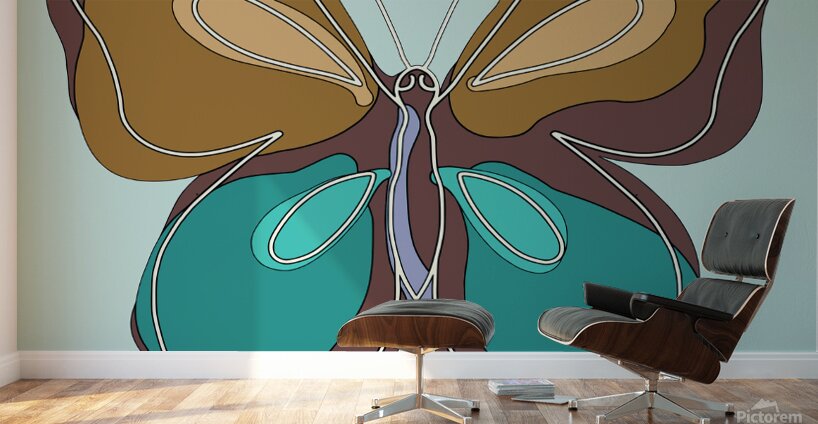 POP ART BUTTERFLY Wall Murals