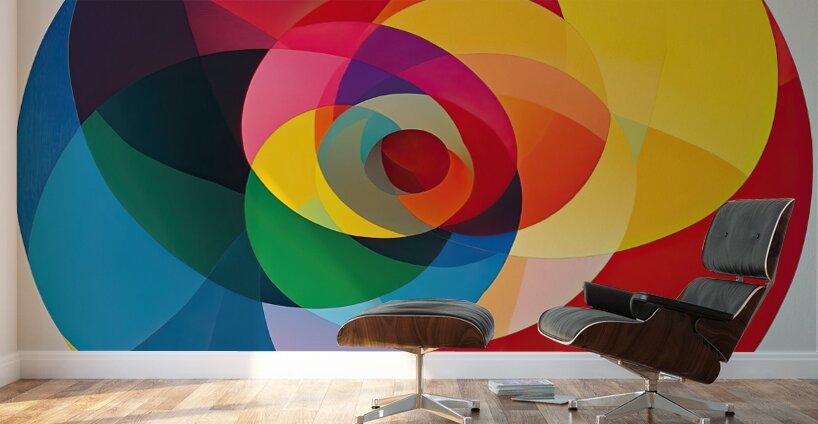 Chromatic Convergence H2N9P2 60 Wall Murals