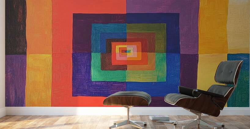 Chromatic Convergence H2N3P9 55 Wall Murals