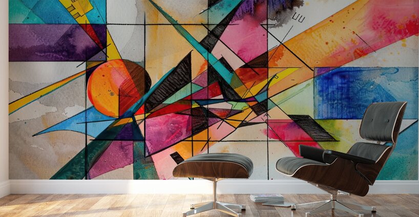 Chromatic Convergence H2NJPZ 57 Wall Murals