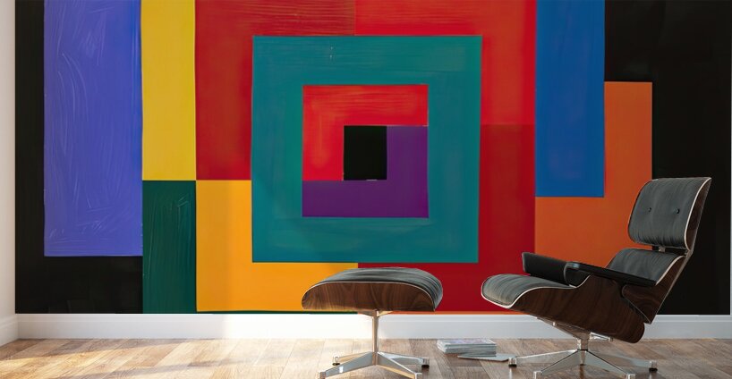 Chromatic Convergence H2N9P2 61 Wall Murals