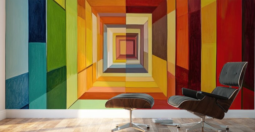 Chromatic Convergence H2N9P4 65 Wall Murals