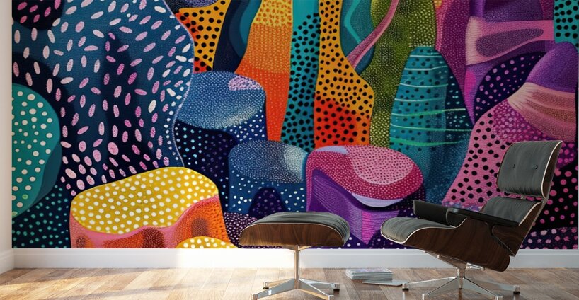 Chromatic Coral City 7H9N2P 60 Wall Murals