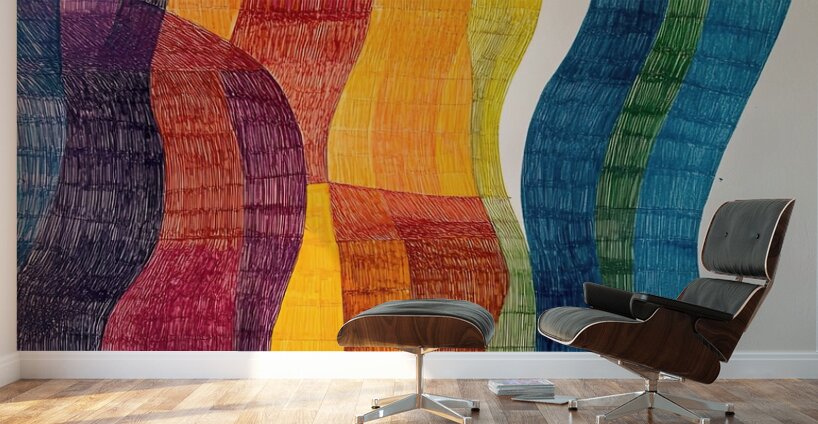 Chromatic Currents 29H7N3 65 Wall Murals