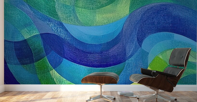 Chromatic Currents 79B2N5 48 Wall Murals