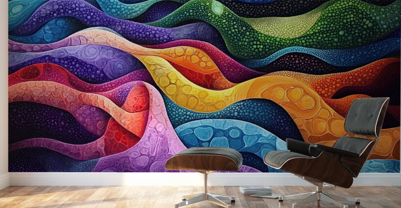 Chromatic Currents H3N9B2 60 Wall Murals