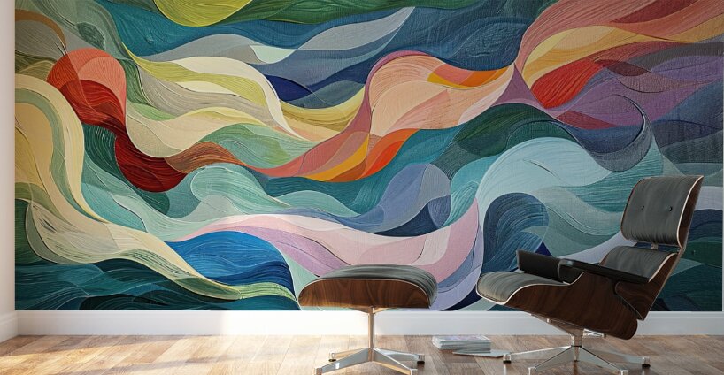 Chromatic Currents H3N9P2 60 Wall Murals