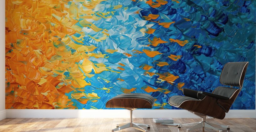 Chromatic Currents Y23K7D 49 Wall Murals