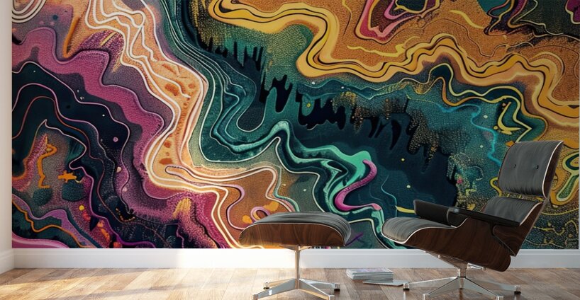 Chromatic Currents ZX987N 60 Wall Murals