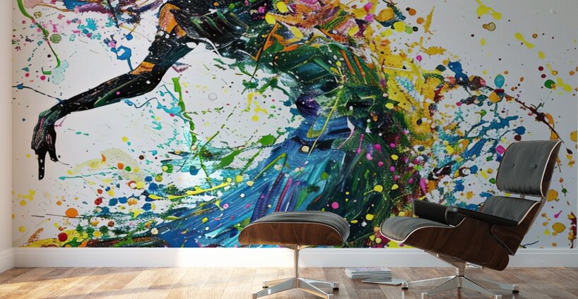 Chromatic Dance Fusion 8H3N2Z 63 Wall Murals