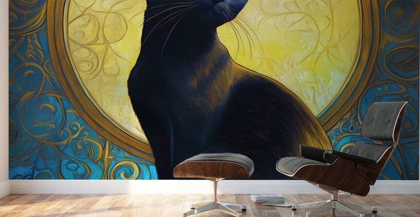 Luna cat Wall Murals