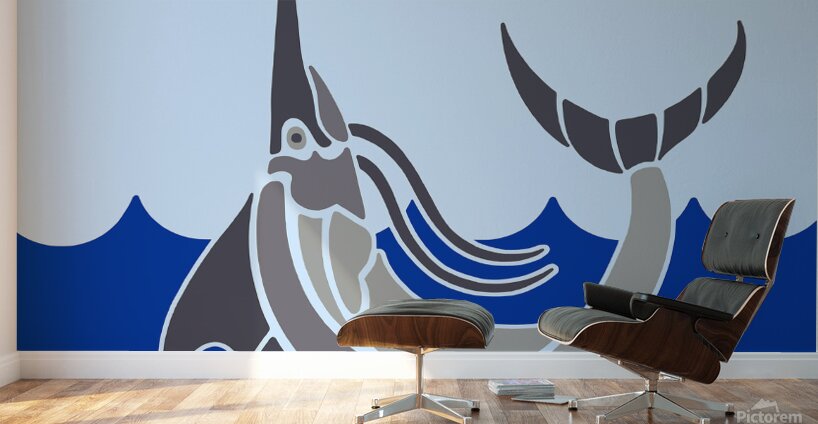 MARLIN JUMPING Wall Murals