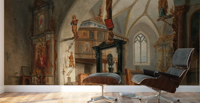 Justuskirche in Flums by Carl Georg Anton Graeb [1816–1884] Wall Murals