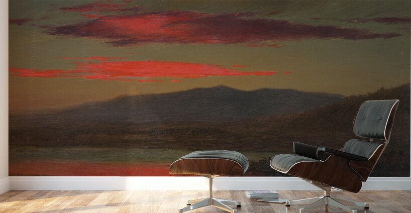 Sunset. Hudson. New York [1873] by Frederic Edwin Church [1826–1900] Wall Murals
